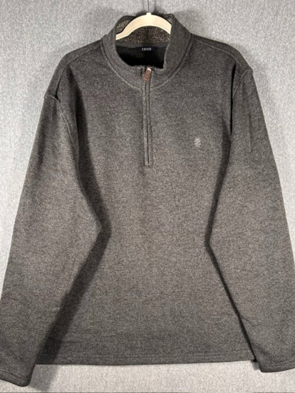 IZOD Thermasoft Tech Qtr Zip Sweater Mens Sz XXL Black Fleece Pullover NWT